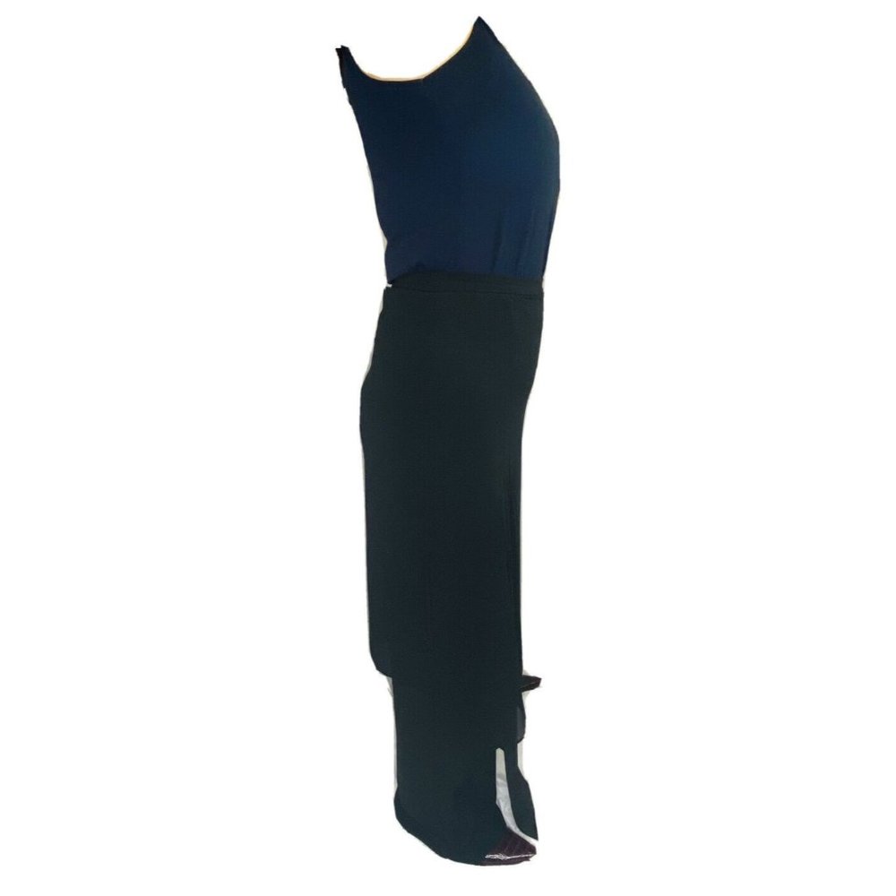 Adrianna Papell Womens Layered Pants Black Size 8 Dress Crepe Wide Stretch $149 - Picture 7 of 12